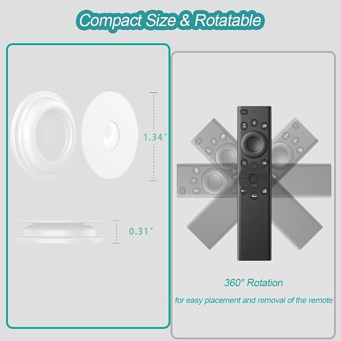 Magnetic Remote Control Holder Wall Mount, 5 Pack TV Remote Holder Wall Mount - Image 4