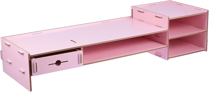 Pink Computer Monitor Stand Riser by HOLIDYOYO
