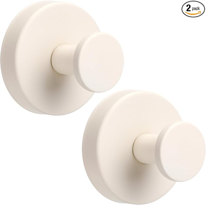 Suction Cup Hooks for Shower No-Drill Bathroom Hooks for Towels, Loofah by Fenas