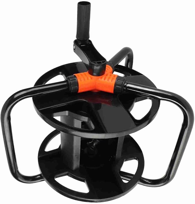 Water Hose Reel Cart, Portable Water Hose Reel Cart Pipe Storage Rack ABS - Image 7