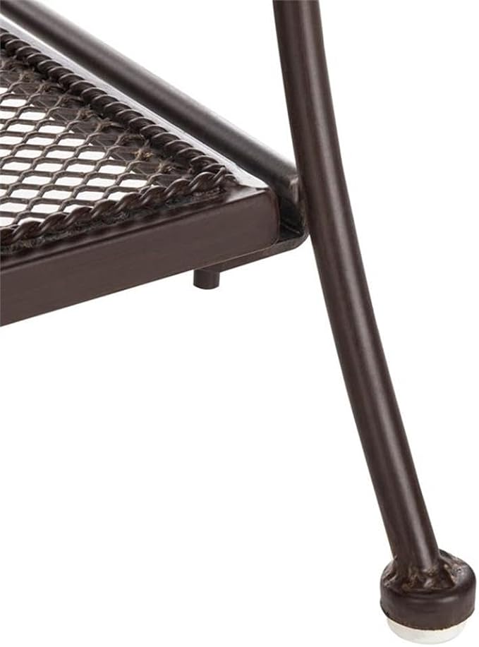 SAFAVIEH PAT5022B Outdoor Collection Torus Unearthed Rust 3-Tier Shelf - Image 10