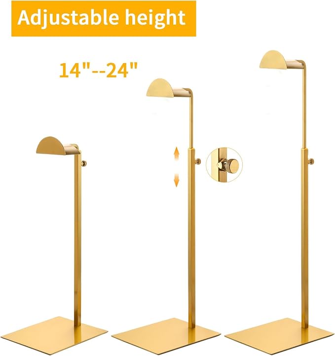 Purse Display Stands, 4 Pack Gold Purse Display Rack Stainless Steel Handbag - Image 4