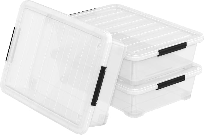 40 Quart Under Bed Plastic Storage Bins - Image 7