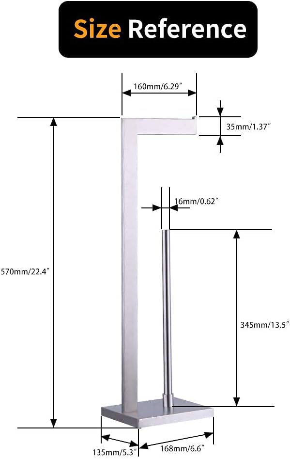 Free Standing Toilet Paper Holder Stand - Image 6