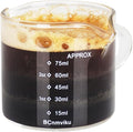 BCnmviku 1 Pack Double Spouts Measuring Triple Pitcher Milk Cup 75ML Espresso by BCnmviku