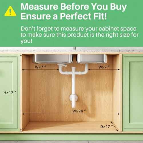 Kitstorack Under Sink Organizer, 2-Pack 3-Tier Height Adjustable Thickened Metal Pull out Cabinet Organizer Shelf, Slide out Storage Drawer Rack for Bathroom Kitchen Pantry Home Laundry Organization