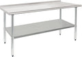 HARDURA Stainless Steel Prep & Work Table 30 x 72 Inches NSF Heavy Duty by HARDURA