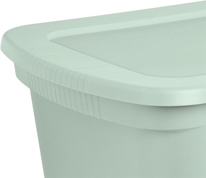 Sterilite 32 Pack Tote, Plastic Stackable Storage Bin Container - Image 6