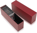 GRAND ORANGE Slotted Graded Card Boxes Slat Storage Boxes Red Hold 26 PSA by GRANDORANGE