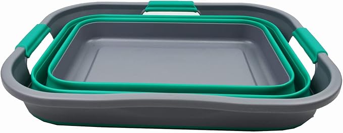 SAMMART 30L Collapsible Plastic Laundry Basket - Image 2