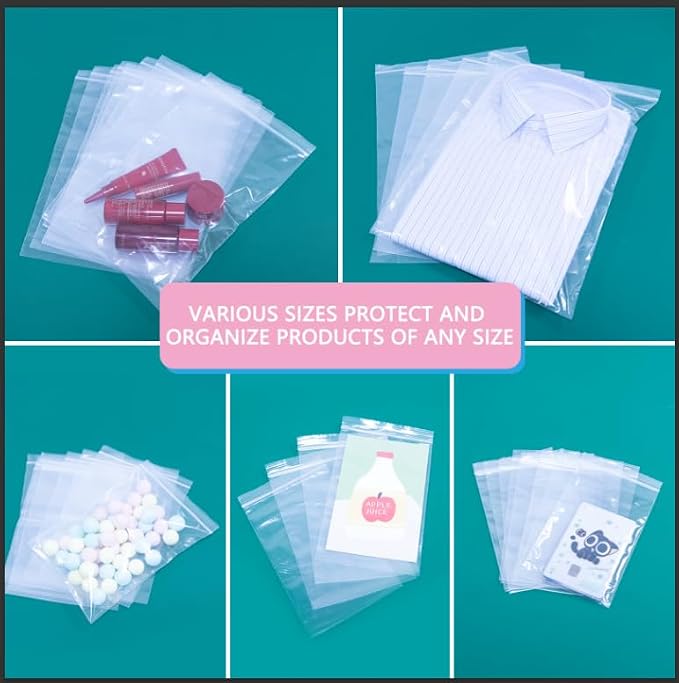 iMailer - 100 Pcs- 13" x 15" Zip Bags- 2 Gallon Zip Bags- Clear Resealable Zip - Image 6