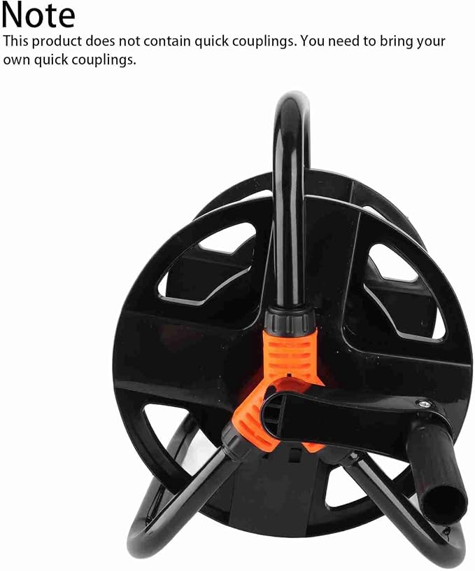Water Hose Reel Cart, Portable Water Hose Reel Cart Pipe Storage Rack ABS - Image 2