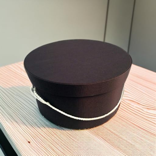 Sarah's Hat Boxes Classic Brown Hat Box – 12.75" x 6.5" Handmade in USA – - Image 5