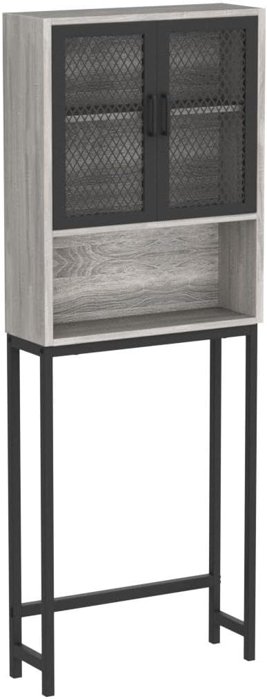 Launica Bathroom Space Saver, Over The Toilet Storage Cabinet, Metal and Wood - Image 4
