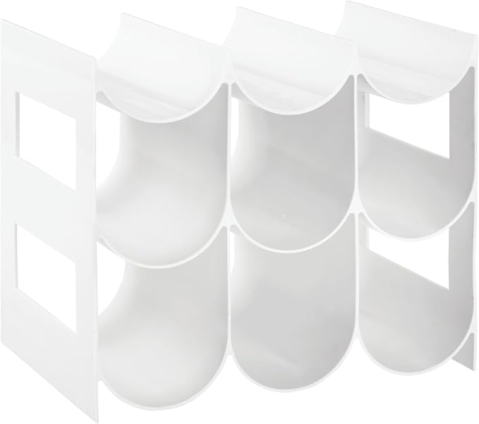 mDesign Plastic Free-Standing Water Bottle Organization/Wine Rack Storage - Image 9