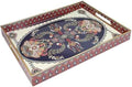 Spsyrine Plastic Serving Tray for Ottoman, Coffee Table, Rectangle