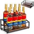 kimilus Coffee Syrup Organizer Rack, Liquor Bottle Display Shelf