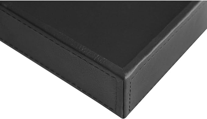 Vixdonos Valet Tray Nightstand Organizer Leather Catchall Tray - Image 3