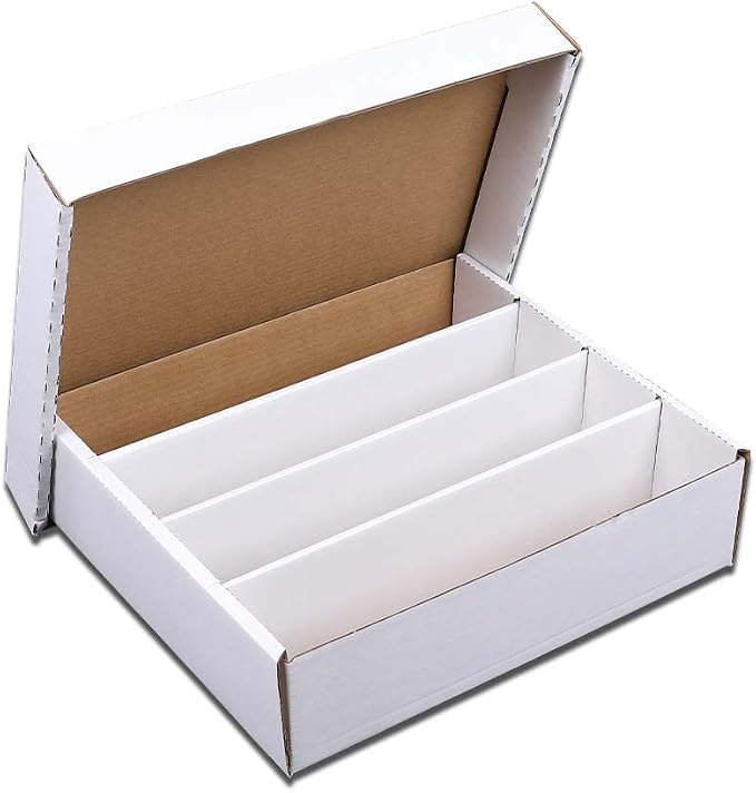GRAND ORANGE 4 ROW 3200 Count Trading Card Storage Box, Sports & Trading Card by GRANDORANGE