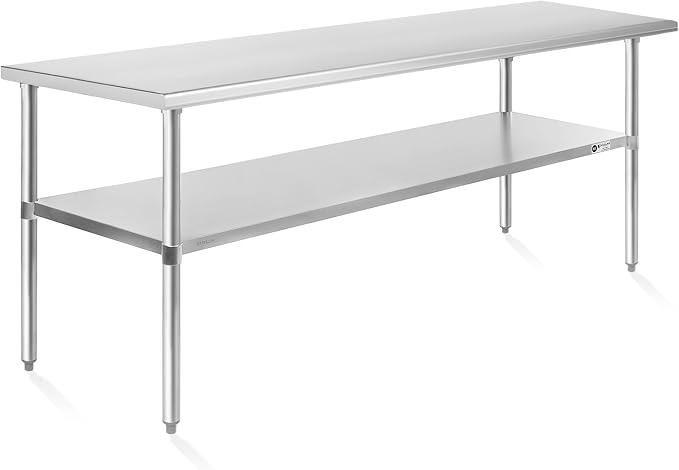 KUTLER Stainless Steel Table 30 x 72 Inches, NSF Heavy Duty Commercial Kitchen by Kutler