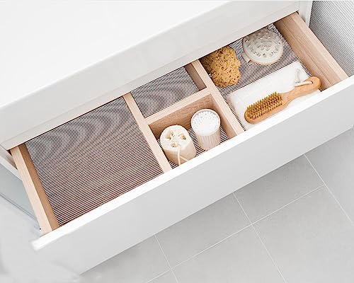 Shelf Liners for Kitchen Cabinets 24 Inch Wide X 20 Ft Non Adhesive Cabinet Drawer Liner Clear Non Slip Waterproof Shelves Liner for Refrigerator Closet Cupboard Pantry Bathroom
