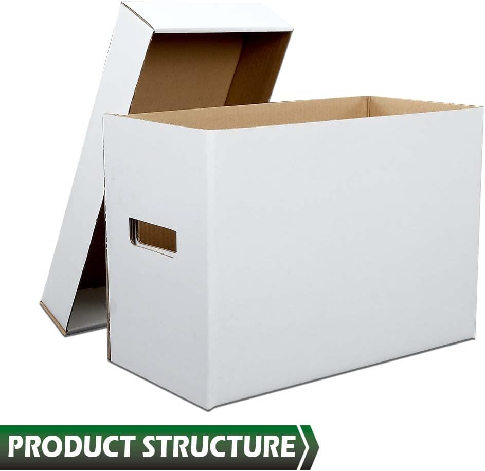 GRAND ORANGE 5 Pack Comic Book Storage Boxes, Holds 150-175 Comics