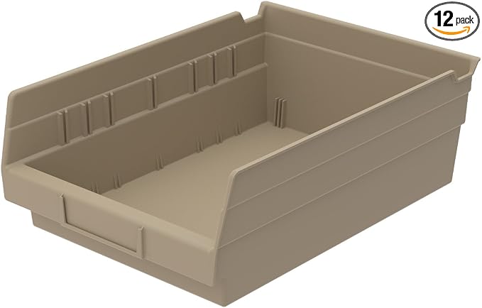 Akro-Mils 30150 12-Inch by 8-Inch by 4-Inch Plastic Nesting Shelf Bin Box by Akro-Mils