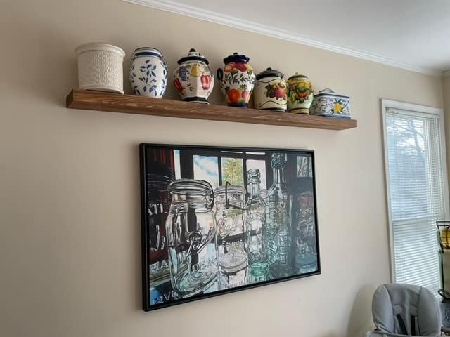 joelsantiques 54 Inch Wooden Floating Shelves - Image 8