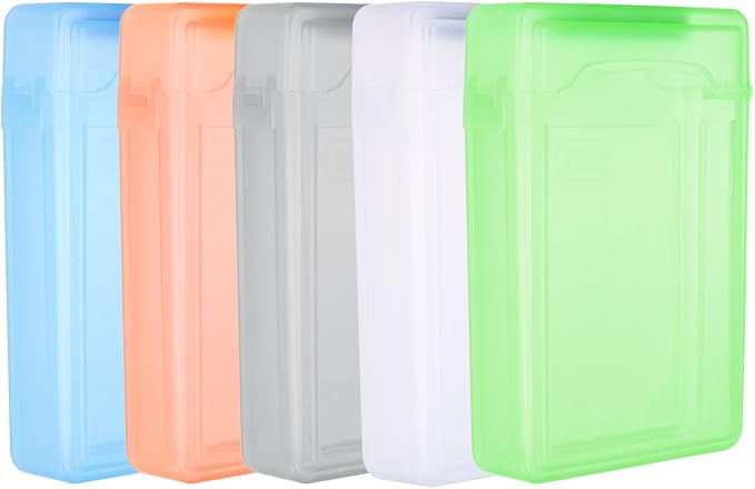 PATIKIL 6.5" x 4.5" Hard Drive Disk Case, 1Set Plastic Hard Disk Storage Box by PATIKIL