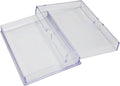 50 Pack Clear Acrylic Card Storage Boxes by GaryPlasticPackaging