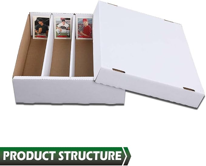GRAND ORANGE 4 ROW 3200 Count Trading Card Storage Box, Sports & Trading Card - Image 4