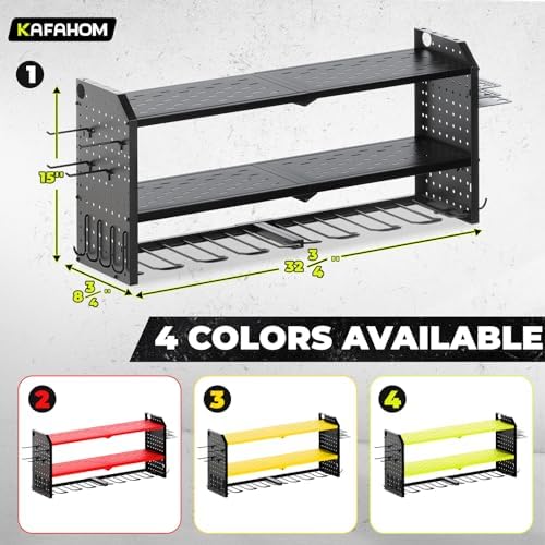 KAFAHOM Power Tool Organizer,Large 8 Drill Holder Wall Mount,Heavy
