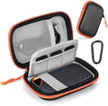 Hard Case for SanDisk Extreme Pro/SanDisk Extreme Portable External SSD 500GB 1TB 2TB 4TB 8TB, Travel Case for External Solid State Drive USB Cable, Protective Cover Storage Bag Fit Memory Card SD