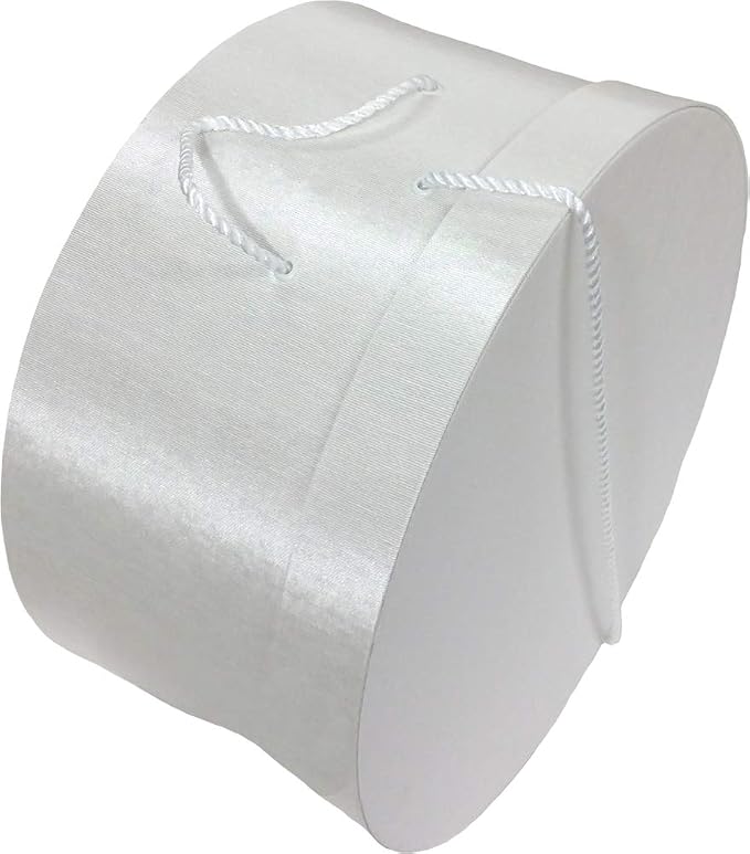 Sarah's Hat Boxes Classic White Hat Box – 14.75" x 7.5" Handmade in USA – - Image 2