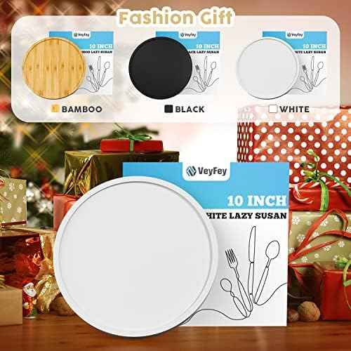 Turntable Vanity Tray, 10 Inch Bamboo Kitchen Sink Countertop