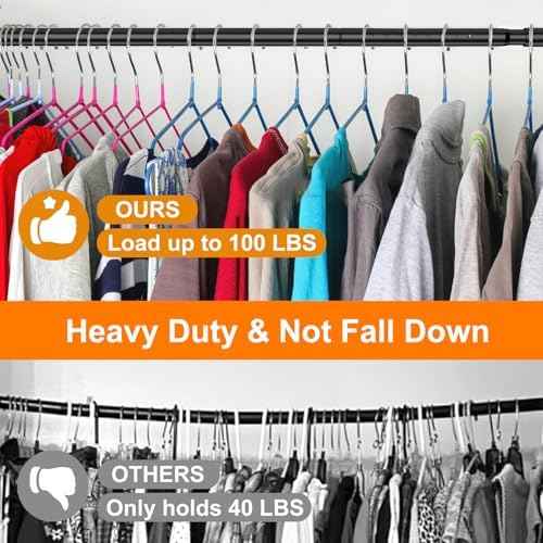 17-52 Inch Closet Rods for Hanging Clothes