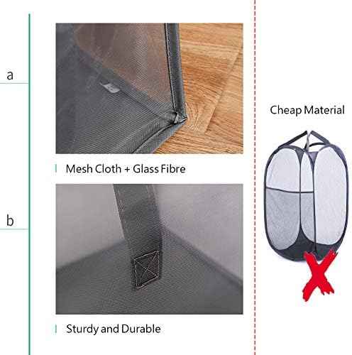 HONOMA Laundry Bags Hamper Bag with Handles,Portable &Collapsible