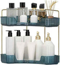 INVSSENE Corner Bathroom Countertop Organizer, Vanity Organizer Trays