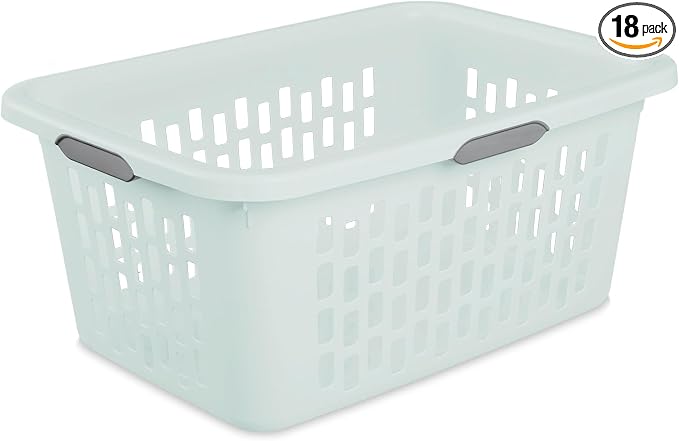 Sterilite Laundry Basket, Plastic Clothes Hamper, Large Rectangle Bin by Sterilite