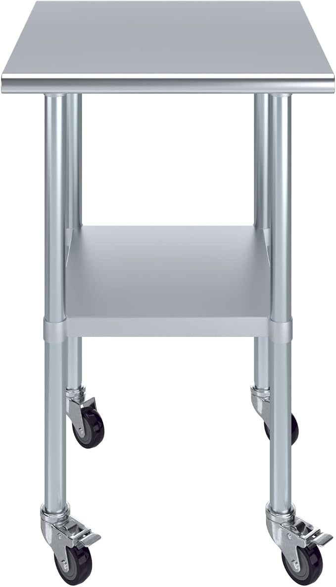 AmGood 24" Long x 24" Deep Stainless Steel Table - Image 2