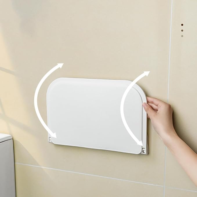 Wall Mounted Small Floating Shelf, Foldable Adhesive Plastics Floating Shelf - Image 7
