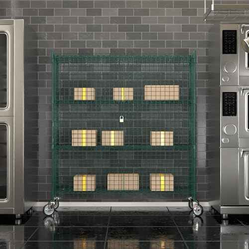 18"x60"x70" Metal Wire Green Security Heavy Duty Commercial NSF