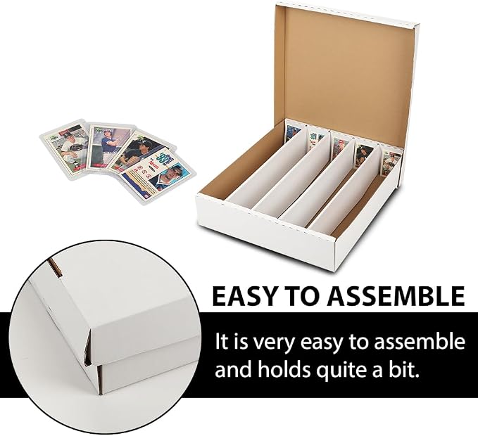 GRAND ORANGE 5000 Count Card Storage Box Full Lid Trading and Gaming Card - Image 4