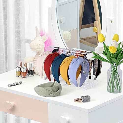 Headband Holder, Clear Headband Organizer, Acrylic Hair Hoop Display Stand