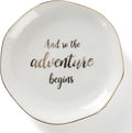 HOME SMILE And So The Adventure Begins Ring Dish-Inspirational Bridal Shower by HOMESMILE