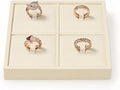 Oirlv Microfiber 4 Slots Jewelry Ring Display Tray Rings Display Organizer Tray by Oirlv