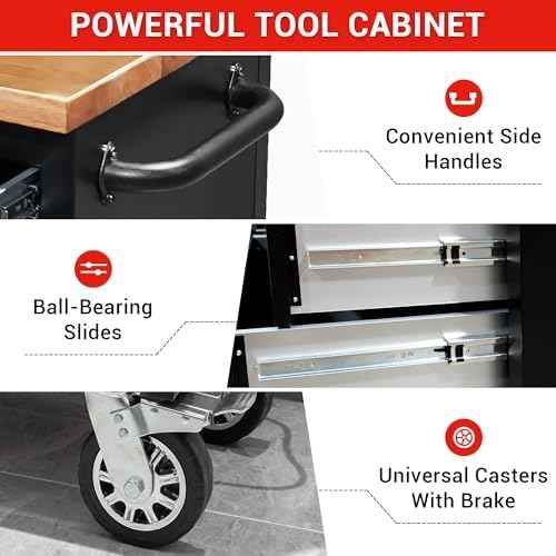 CT Copper Tailor 72-inch Rolling Tool Chest with 15 Drawers,Black
