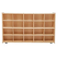 Contender 20 Cubby Storage Shelf made of Birch Wood, by Contender
