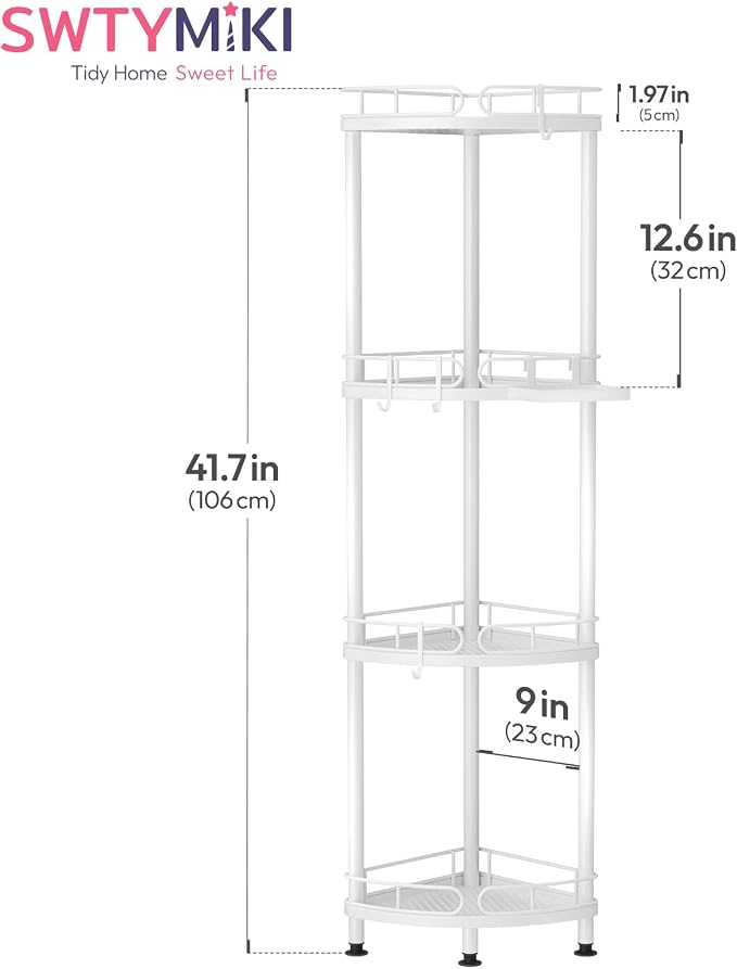 SWTYMIKI Corner Shower Caddy Standing - Image 7