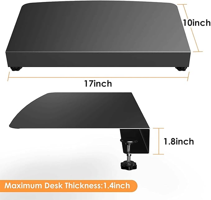 VBESTLIFE 17 inch Corner Desk Connector Platform - Image 8